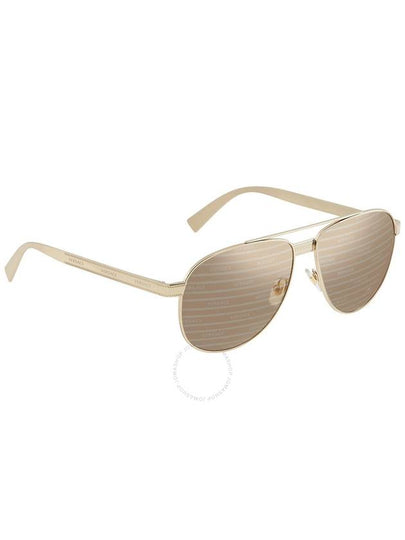 Versace Brown Tampo Versace Silver Gold Pilot Men's Sunglasses VE2209 1252V3 58 - VERSACE - BALAAN 2