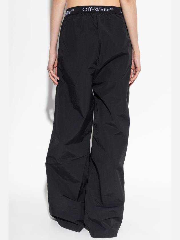 Off-White Logo Trousers, Women's, Black - OFF WHITE - BALAAN 4