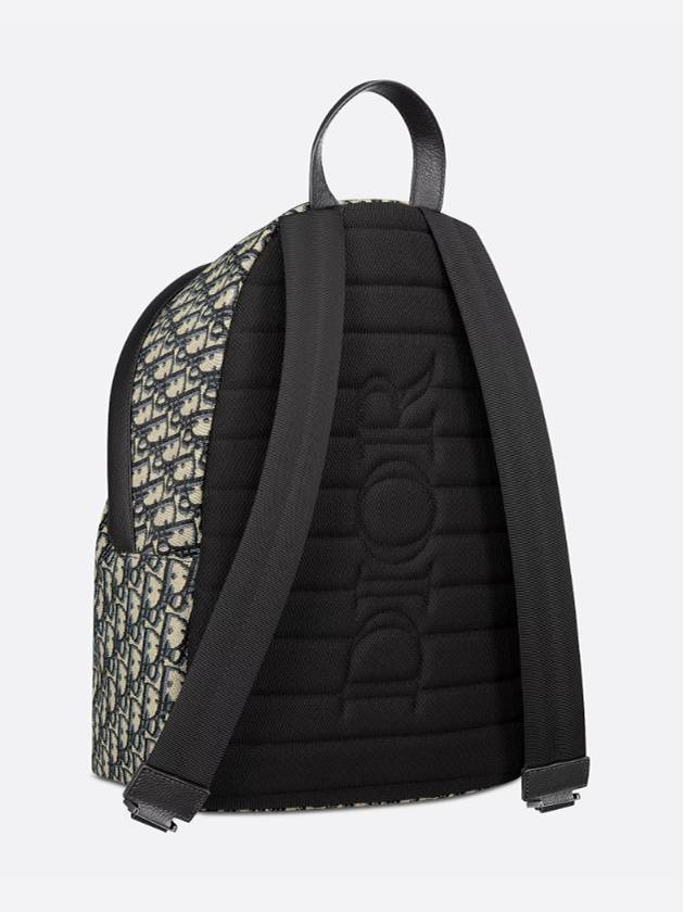 Oblique Rider Backpack Black Beige - DIOR - BALAAN 4