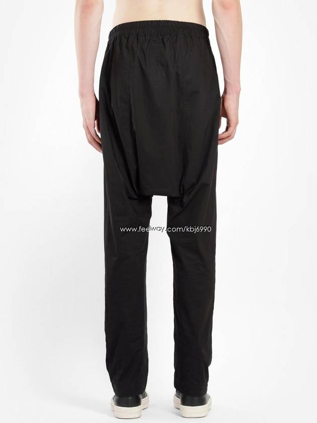 Men's Cotton Baggy Pants Black - RICK OWENS - BALAAN.