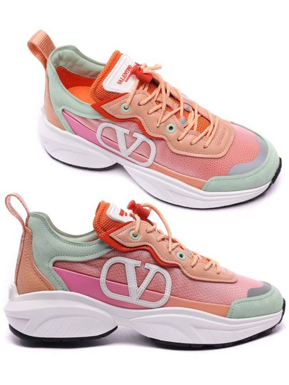 Women's Shegoes Low Top Sneakers Pink - VALENTINO - BALAAN 2