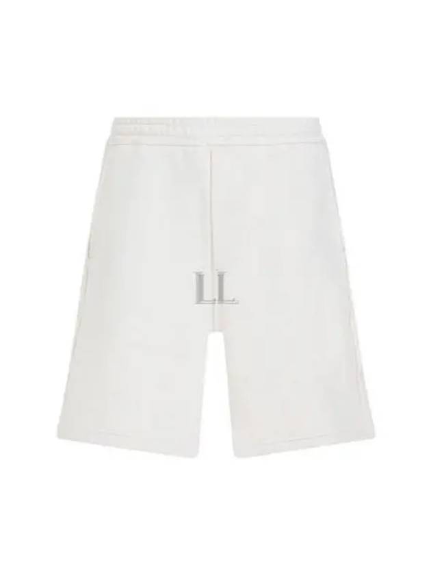 Cotton Fleece Shorts Ivory - PRADA - BALAAN 2