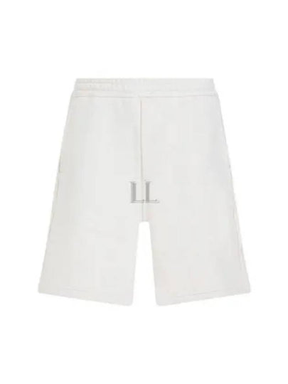 Cotton Fleece Shorts Ivory - PRADA - BALAAN 2