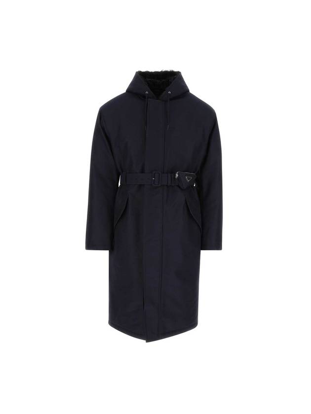 Technical Canvas Rain Coat Navy - PRADA - BALAAN 1