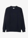 Metropolis Logo Badge Sweatshirt Navy - CP COMPANY - BALAAN 2