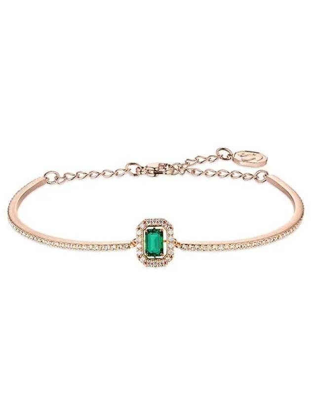 Una Millenia Octagon Pendant Bracelet Green Rose Gold - SWAROVSKI - BALAAN 3