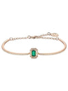 Una Millenia Octagon Pendant Bracelet Green Rose Gold - SWAROVSKI - BALAAN 5