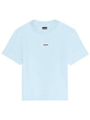 Le Gros Grain Short Sleeve T-Shirt Light Blue - JACQUEMUS - BALAAN 1