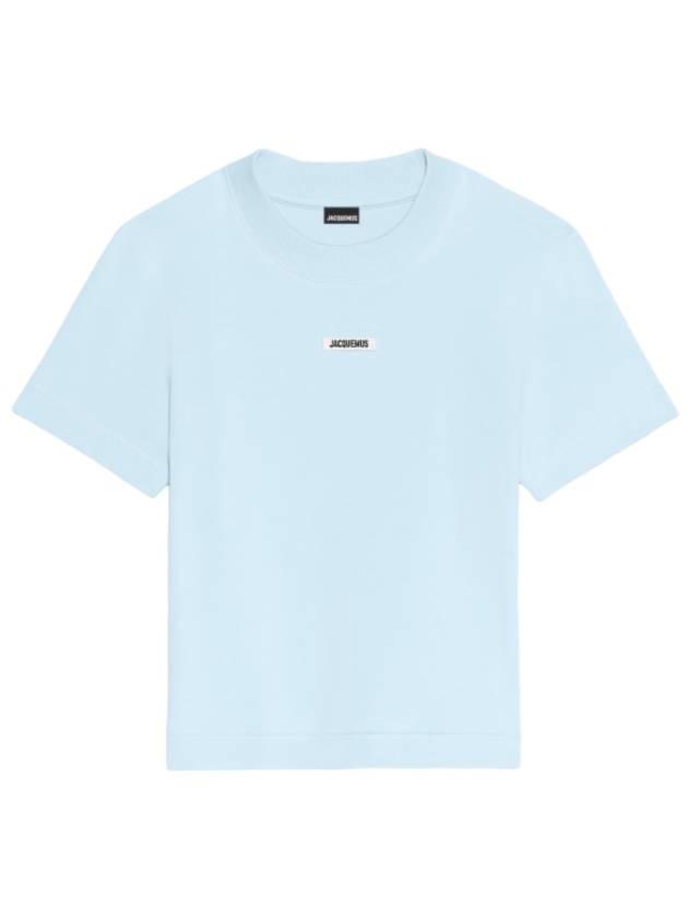 Le Gros Grain Short Sleeve T-Shirt Light Blue - JACQUEMUS - BALAAN 1