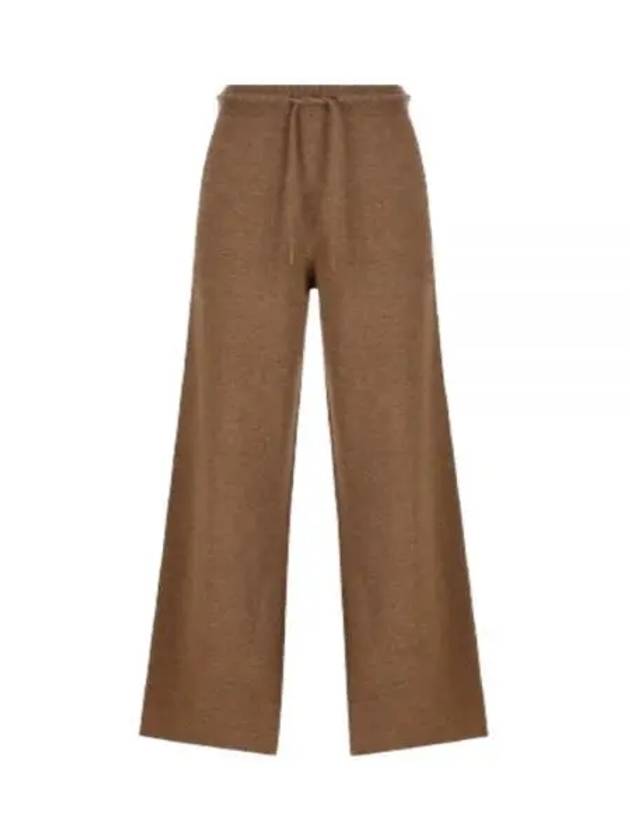 Parole Drawstring Wool Cashmere Wide Pants Brown - MAX MARA - BALAAN 2