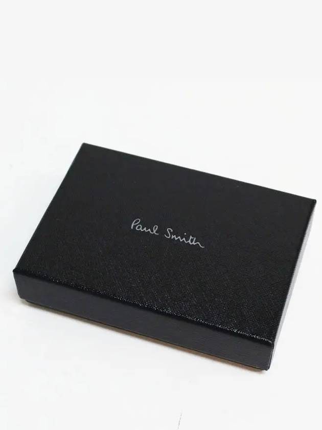 Commuter Mini Print Card Wallet Black - PAUL SMITH - BALAAN 8