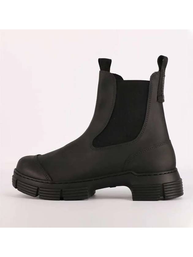 Rubber Chelsea Boots Black - GANNI - BALAAN 5