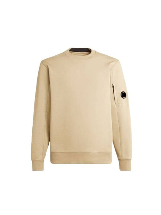 Diagonal Raised Fleece Sweatshirt Mosade Desert Yellow - CP COMPANY - BALAAN 1