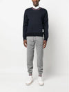 Logo Tab RWB Stripe Trimming Knit Top Navy - THOM BROWNE - BALAAN 5