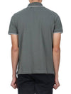 Stretch Cotton Pique Short Sleeve Polo Shirt Musk Green - STONE ISLAND - BALAAN 5