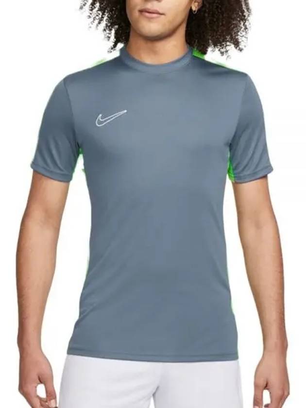 Men's Dry-Fit Academy Short Sleeve Football Short Sleeve T-Shirt Diffused Blue - NIKE - BALAAN 2