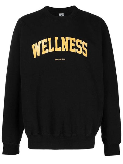 Wellness Logo Sweatshirt Black - SPORTY & RICH - BALAAN 2