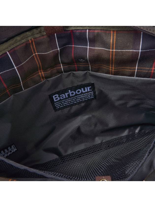 Men's Waxed Leather Brief Case Olive - BARBOUR - BALAAN 11