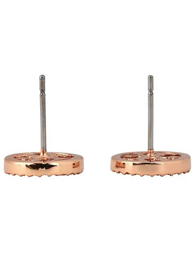 Miller Crystal Stud Earrings Rose Gold - TORY BURCH - BALAAN 4