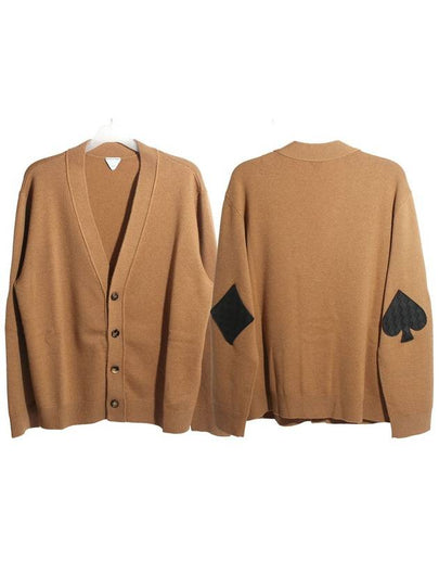 V Neck Cashmere Cardigan Brown - BOTTEGA VENETA - BALAAN 2