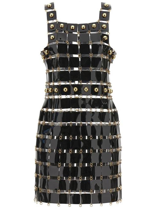 Paco Rabanne Vinyl Check Dress - PACO RABANNE - BALAAN 1