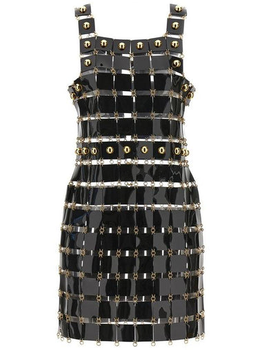 Paco Rabanne Vinyl Check Dress - PACO RABANNE - BALAAN 1