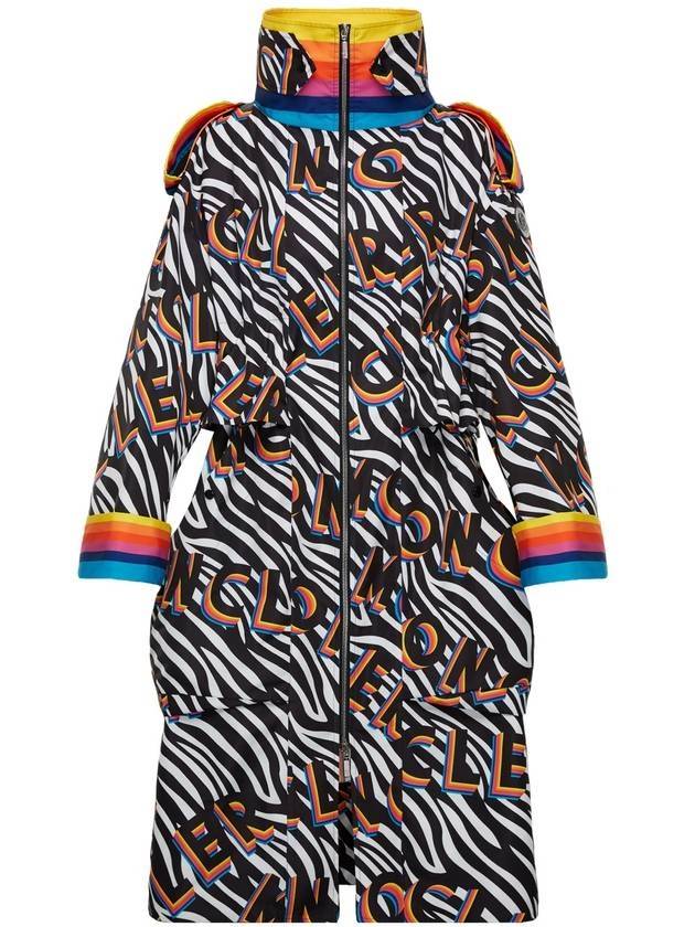 Richard Queen zebra logo print track jacket - MONCLER - BALAAN 1