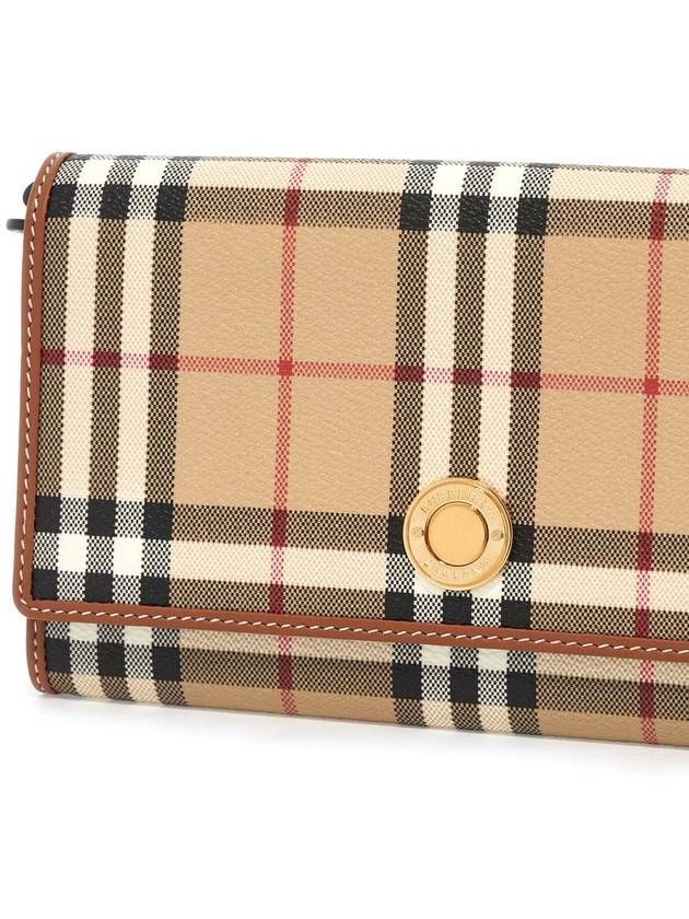 Check Chain Strap Long Wallet Beige - BURBERRY - BALAAN 4