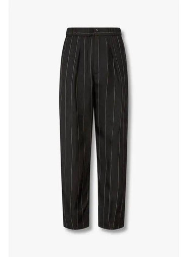 Men s Striped Pattern Banding Pants Black - GIORGIO ARMANI - BALAAN 1