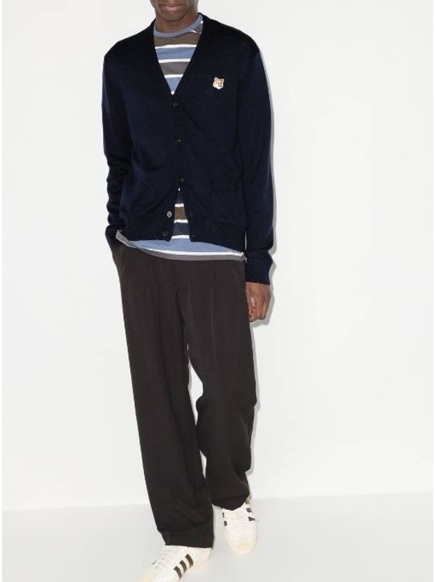 Fox Head Patch Classic Cardigan Navy - MAISON KITSUNE - BALAAN 6