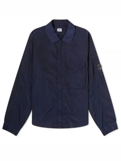 Chrome-R Zip-Up Over Long Sleeve Shirt Navy - CP COMPANY - BALAAN 2