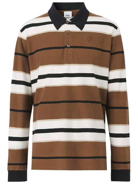 Men's Monogram Motif PK Shirt Brown - BURBERRY - BALAAN.