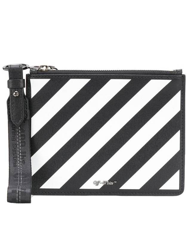 Diag clutch bag black - OFF WHITE - BALAAN.