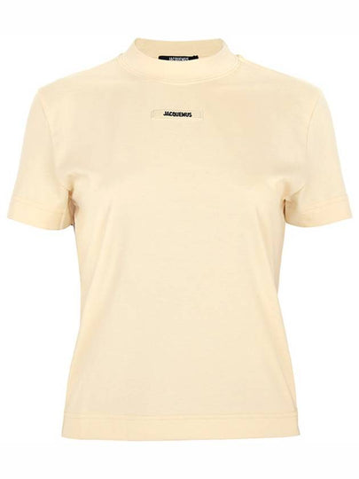 Le Gros Grain Short Sleeve T-Shirt Light Beige - JACQUEMUS - BALAAN 2