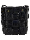 Cassette Mini Bucket Bag Black - BOTTEGA VENETA - BALAAN 3