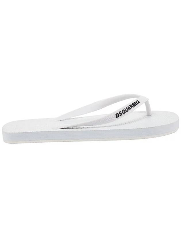 11th Anniversary Flip Flop Sandals White L501 172 1062 - DSQUARED2 - BALAAN 4