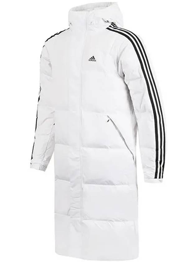 3S Long Down Padding Jacket White - ADIDAS - BALAAN 3