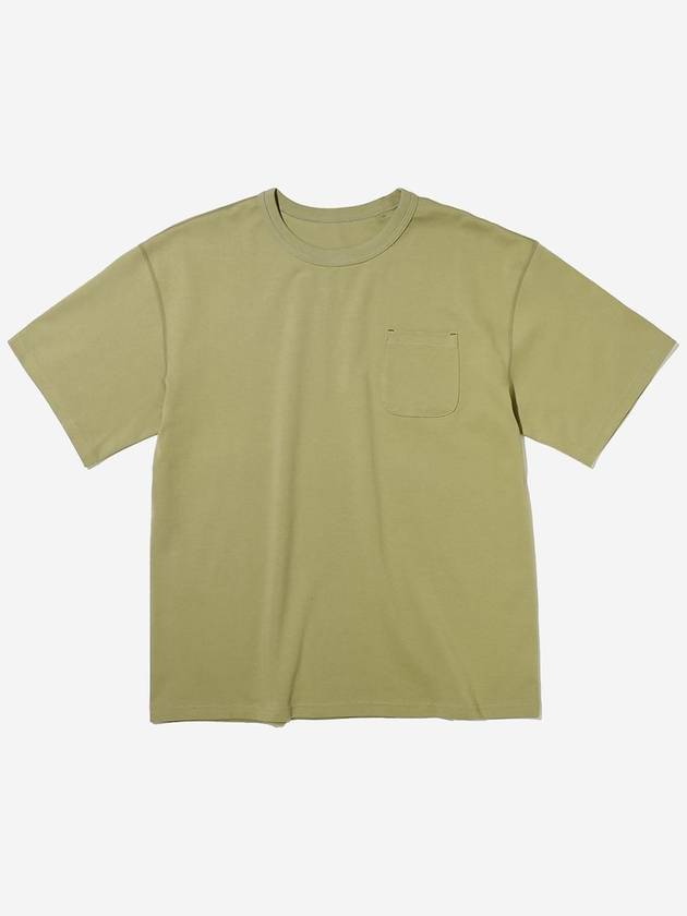 Washed Pocket Stitch Tee Olive - OGARP - BALAAN 2