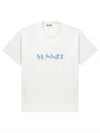 Big Logo Print Short Sleeve T-Shirt White - SUNNEI - BALAAN 2