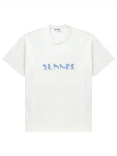 Big Logo Print Short Sleeve T-Shirt White - SUNNEI - BALAAN 2