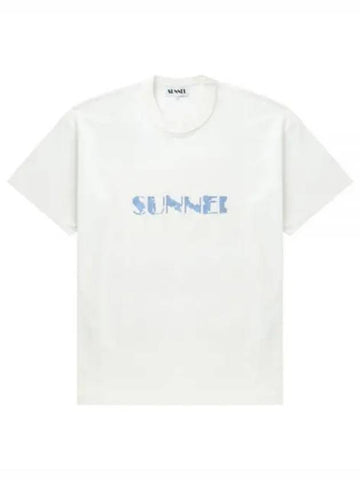 Big Logo Print Short Sleeve T-Shirt White - SUNNEI - BALAAN 1