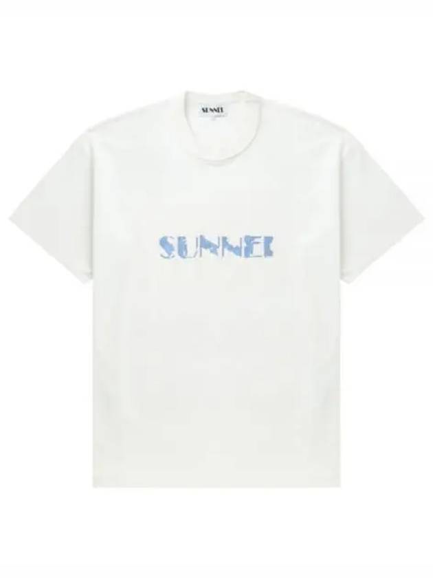 Big Logo Print Short Sleeve T-Shirt White - SUNNEI - BALAAN 1