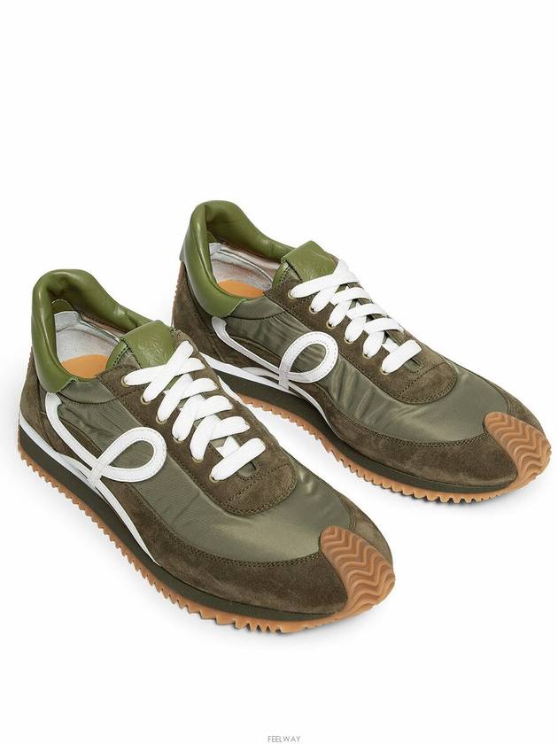 Flow Runner Low Top Sneakers Green - LOEWE - BALAAN 3