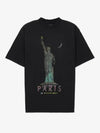 Paris Liberty Print Short Sleeve T-Shirt Fade Black - BALENCIAGA - BALAAN 2