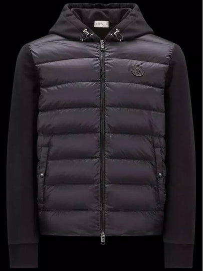 Men's Fleece Zip-Up Padding Black - MONCLER - BALAAN 2