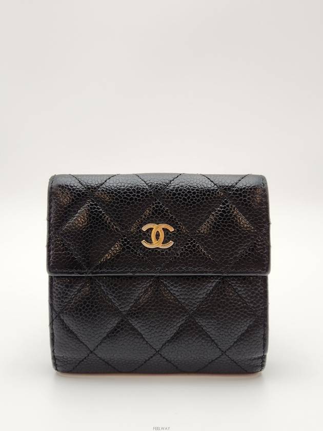 Daol Beomeo Branch Classic Half Wallet Caviar 19th Condition A - CHANEL - BALAAN 1