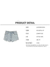 All-Over Logo Bite High Waist Denim Shorts Blue - ALEXANDER WANG - BALAAN 7