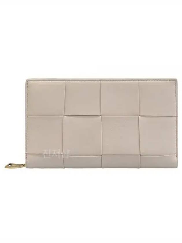 Intrecciato Zipper Around Long Wallet Melon Washed - BOTTEGA VENETA - BALAAN 2