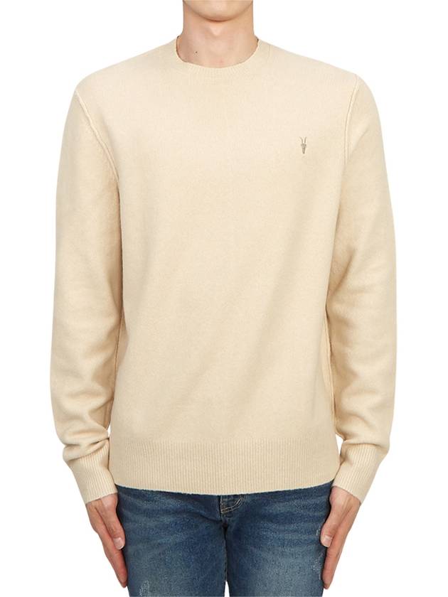 Staten Men's Knit MK019V TINTED ECRU - ALLSAINTS - BALAAN 1