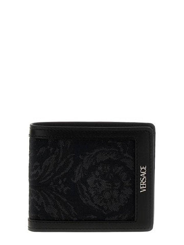 Business Card Holder DPU24631A093212BM0E Black - VERSACE - BALAAN 1